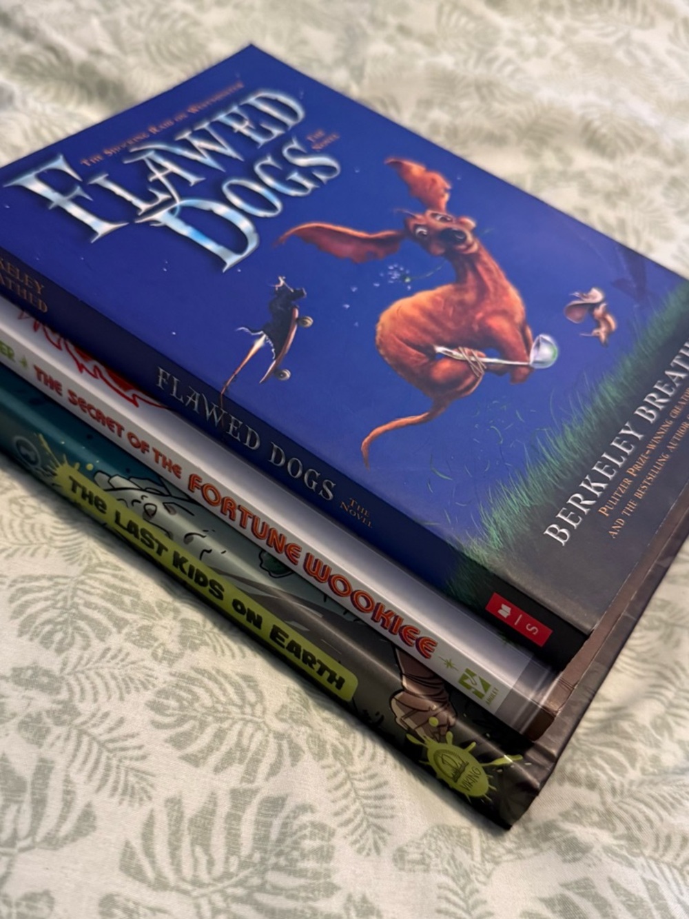 Scholastic Illustrated Children's Book Set of 3 Flawed Dogs Last Kids on Earth